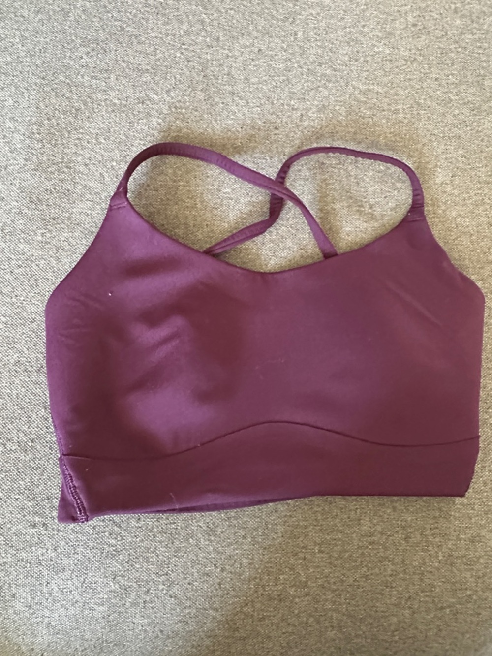 Calia Plum Cross-Back Sports Bralette